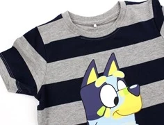 Name It grey melange t-shirt Bluey